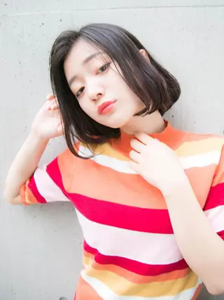 ショート カラー パーマ ヘアアレンジ 髪質改善🩵縮毛矯正 代々木/木下のヘアスタイル