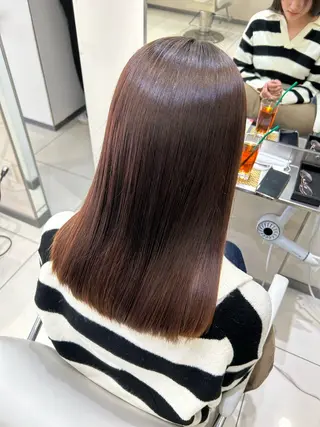 セミロング カラー 久保山 ことのヘアスタイル