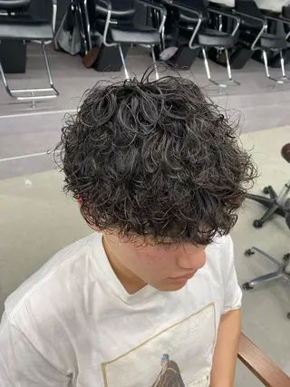 ショート パーマ メンズ LUXBE LUCE 愁のヘアスタイル