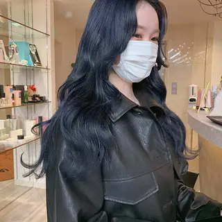 ロング カラー ヘアアレンジ 韓国×艶髪 さきのヘアスタイル