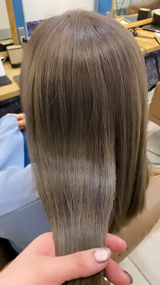 セミロング カラー 💎長谷川 優羽💎のヘアスタイル