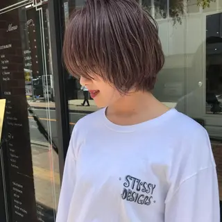 ショート カラー レイヤー/ブリーチ HIKARU ♡のヘアスタイル