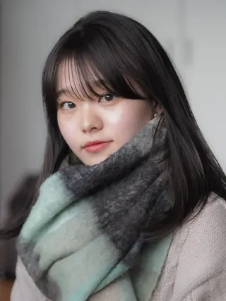 カラー ウルフ/レイヤー/ ブリーチカラーのヘアスタイル