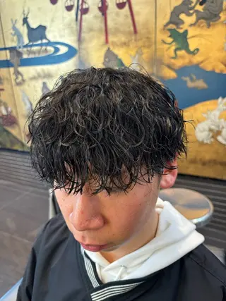 パーマ メンズ 【メンズ限定】原 唯登のヘアスタイル