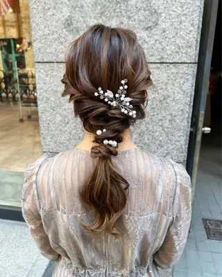 ロング ヘアアレンジ THINK SHOP sakiのヘアスタイル