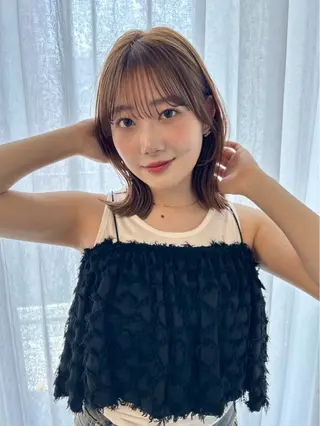ミディアム mizuki ／カットモデル募集のヘアスタイル