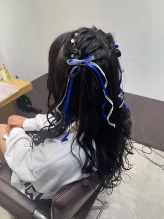 ロング ヘアアレンジ 新宿三丁目アイドル ヘアメイクたでぬまのヘアスタイル