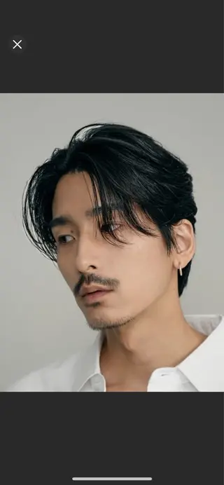 ショート パーマ メンズ 菅野 智敬のヘアスタイル