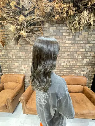 セミロング カラー ✨ハイトーン✨ダブル カラー✨シバサキのヘアスタイル