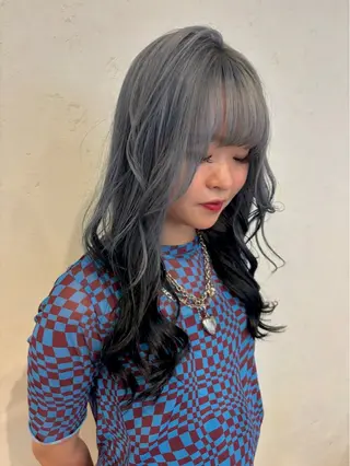ロング カラー くびれヘア/髪質改善 はるのヘアスタイル