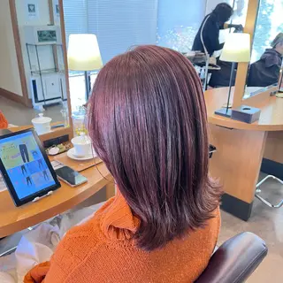 ミディアム SOUPLE 土谷優乃のヘアスタイル