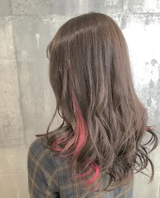 ロング カラー パーマ ヘアアレンジ メンズ キッズ ネイル マツエク・マツパ EnBlesS西宮 マンツーマン神道有基のヘアスタイル