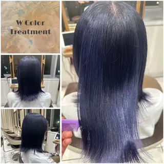 セミロング カラー Ash日暮里 /momijiのヘアスタイル