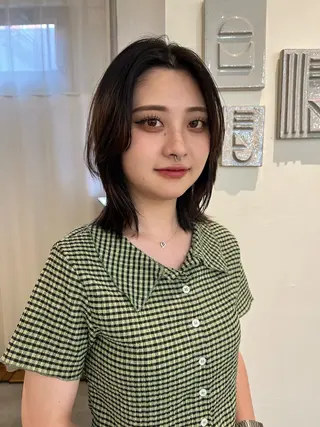 ミディアム カラー 圧倒的デザイン力 店長🎨RENAのヘアスタイル