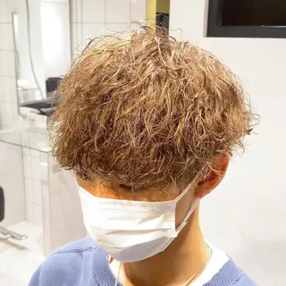 ショート カラー パーマ メンズ ✂️メンズカット ひろき✂️のヘアスタイル