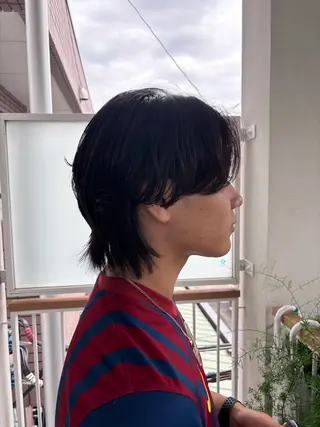 パーマ メンズ フェザーの鬼 🇰🇷yutoのヘアスタイル