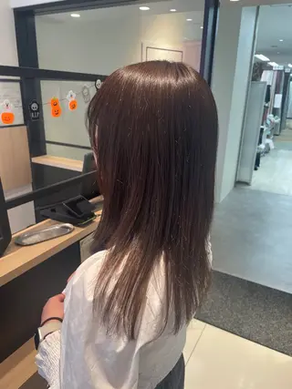 ロング カラー 【レイヤー艶カラー】 🎀moka🎀のヘアスタイル