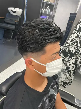 ショート カラー パーマ メンズ メンズ専門美容室 /久徳大輝のヘアスタイル