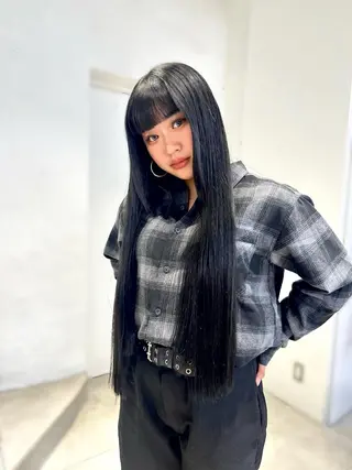 ロング 韓国ヘアメンズ・レデ ィース特化ミクのヘアスタイル