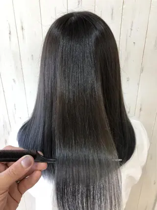 ロング カラー パーマ ヘアアレンジ キッズ ネイル マツエク・マツパ M字・前髪割れ 改善メンズ特化/栢沼のヘアスタイル