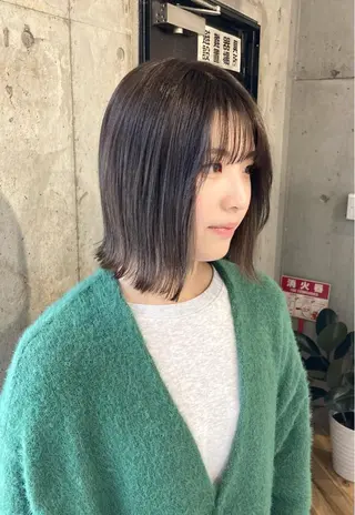 ショート カラー 髪質改善.縮毛矯正 ×韓国ヘアyukiのヘアスタイル
