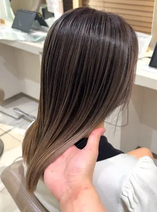 セミロング カラー 大宮/バレイヤージュ 髪質改善/澤田隆誠のヘアスタイル
