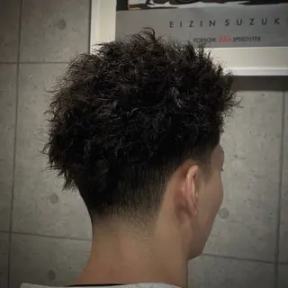 パーマ メンズ 葛西/barber/ 相山琉磨のヘアスタイル