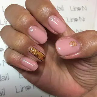 ミディアム ショート セミロング ロング ネイル カラー Lino Nail sekitomiのネイルデザイン