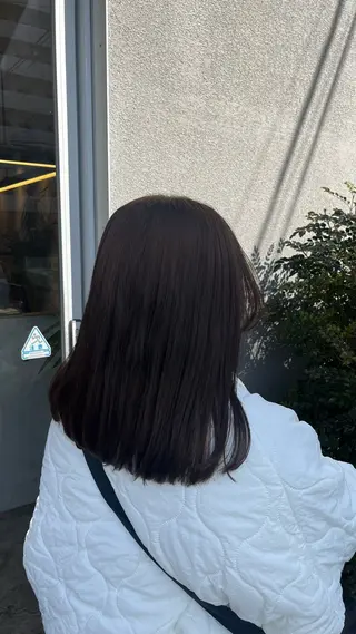 ミディアム カラー 坂下 かのんのヘアスタイル