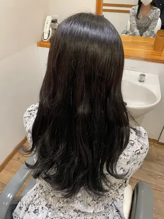 ロング カラー ROSSO川口店 キクチのヘアスタイル