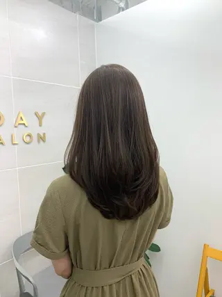 セミロング カラー 本格ヘッドスパ🌿 ×ヘア 佐藤のヘアスタイル