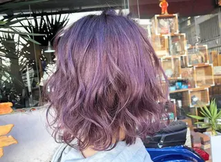 ミディアム カラー 玉木 育実のヘアスタイル