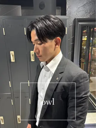 ショート パーマ メンズ メンズ専門 美容師✨ アメ村 堀江颯瑛のヘアスタイル