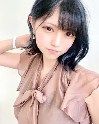 ミディアム 骨格別小顔カット/ 顔周りカット/金井のヘアスタイル