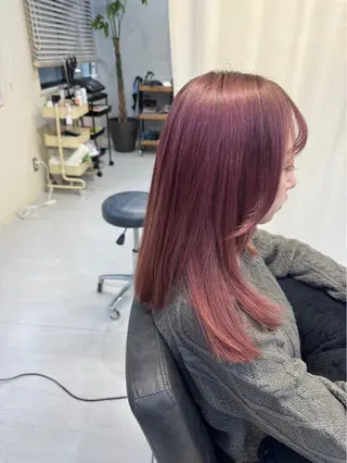 セミロング jiji /北四番丁 押切瑠奈のヘアスタイル