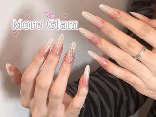 ロング more glam 原宿店のネイルデザイン