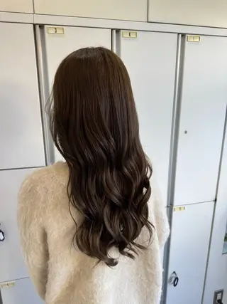 ロング カラー ブリーチなしwカラー /艶カラー/oukaのヘアスタイル