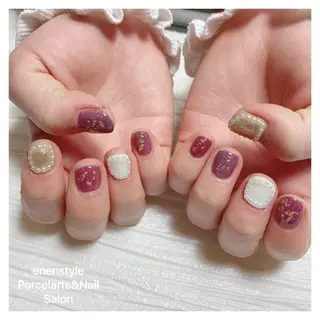 ショート ネイル 👑enen style👑のネイルデザイン