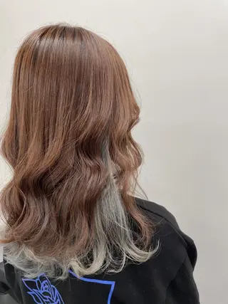 ミディアム カラー ヘアアレンジ 透明感×韓流ハイ トーン🫧RYUTAのヘアスタイル