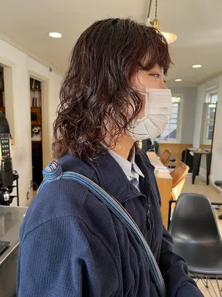 ミディアム カラー パーマ eri kinjoのヘアスタイル