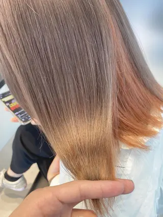 ミディアム カラー 🌈ブリーチ特化🌈 MINATOのヘアスタイル