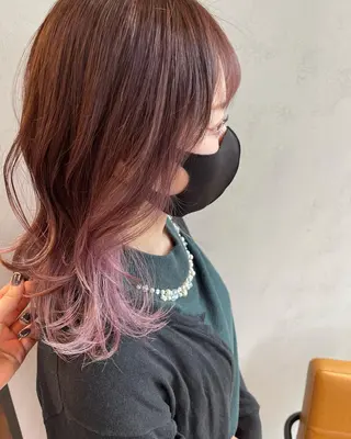 ミディアム カラー ヘアアレンジ ❥【韓国風ヘア】 stylist 林❥のエステ・リラクイメージ