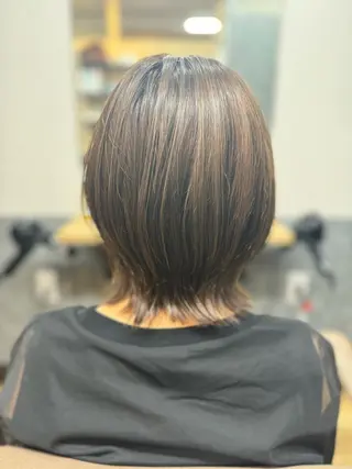 ミディアム カラー reeed konnoのヘアスタイル