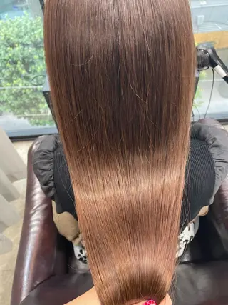 セミロング 🧸髪質改善/ 艶カラー/成田ありさのヘアスタイル