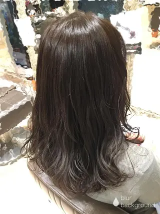 セミロング カラー ベージュカラー🧸 伊藤なつみのヘアスタイル