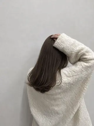 セミロング カラー 透明感カラー⭐️ Takumaのヘアスタイル