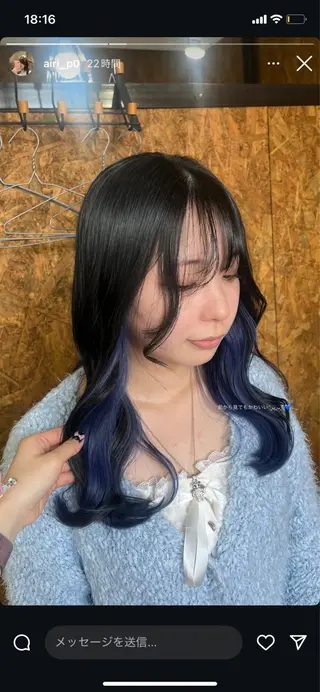 セミロング カラー 🫟Blanco🫟 Color&Careのヘアスタイル