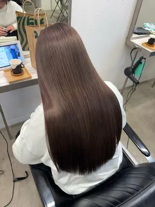 ロング 艶カラー/レイヤー /メンズ/マツエクのヘアスタイル