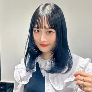 ミディアム カラー ブリーチなし/レイヤ ー特化🌈Tommyのヘアスタイル