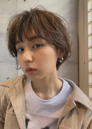 ショート ぱつっとボブ/ 小野あかねのヘアスタイル